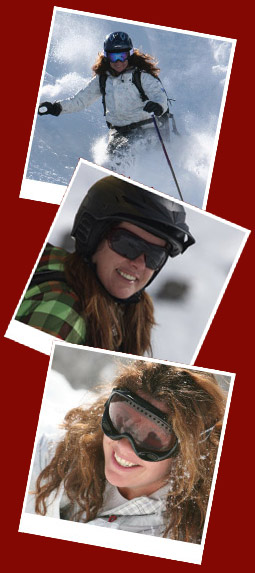montage of Rachael in the snow